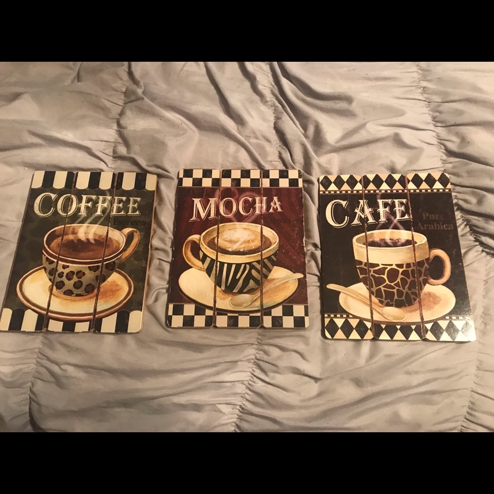 Three piece wall decor